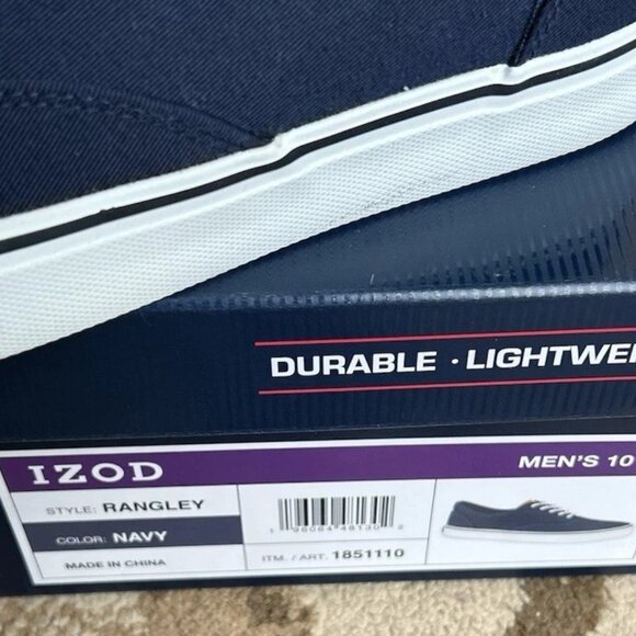 Izod Men's Canvas RANGLEY Lace Up Shoes NWT Izod - Picture 5 of 7